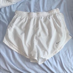 White Nike Dri-Fit Shorts